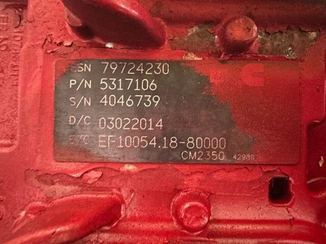 2014 Cummins OEM SX15 Engine Control Module ECM ECU 5317106 5317107 CM2350