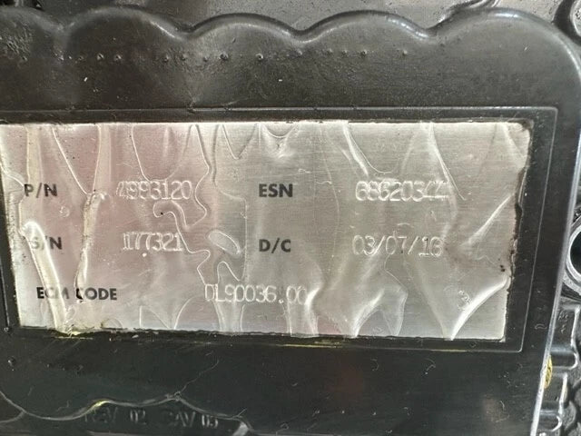 2016 Cummins OEM QSB 3.3 Engine Control Module, ECM, ECM 4993120, 4993121, CM2250