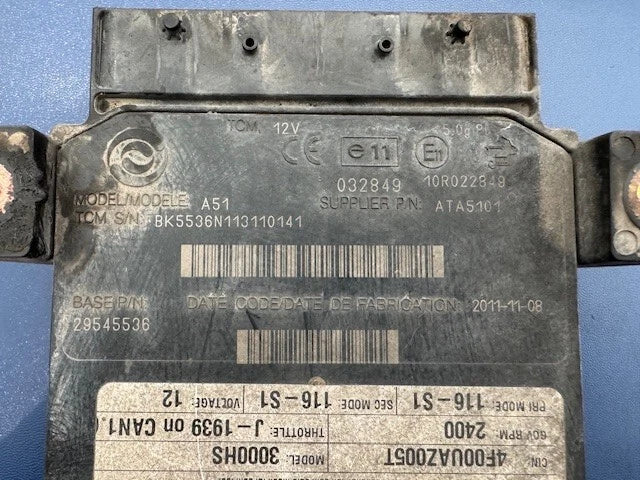 Allison A51 3000HS Transmission TCM ATA5101 29545536 10R022849 OEM