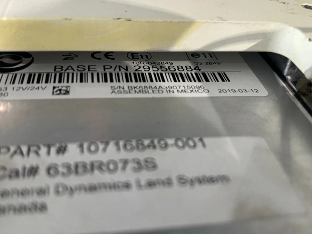 Allison A63 TCM off 2500SP 28587280 29556884 10716849-001 10R-042849 12V 24V