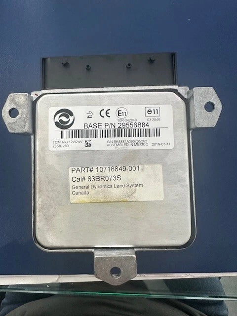 Allison A63 Transmission Control Module 10716849-001, 29556884, 12V, 24V