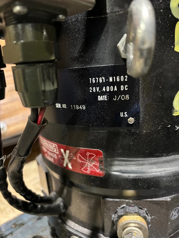 C.E. Niehoff N1602 Dual Voltage Generator 2920-01-446-1855, 28V, 400Amps