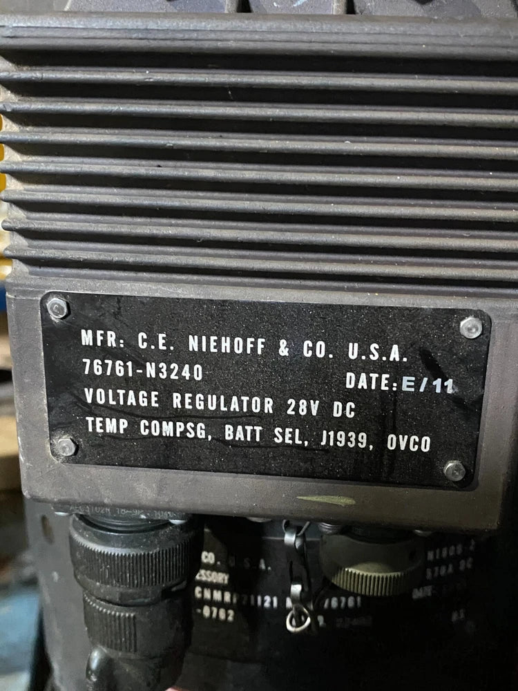 C.E. Niehoff & Co Generator 2920-01-565-0762, 76761-N1609-2, 570AMPS, 28V
