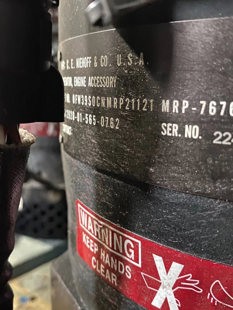 C.E. Niehoff & Co Generator 2920-01-565-0762, 76761-N1609-2, 570AMPS, 28V