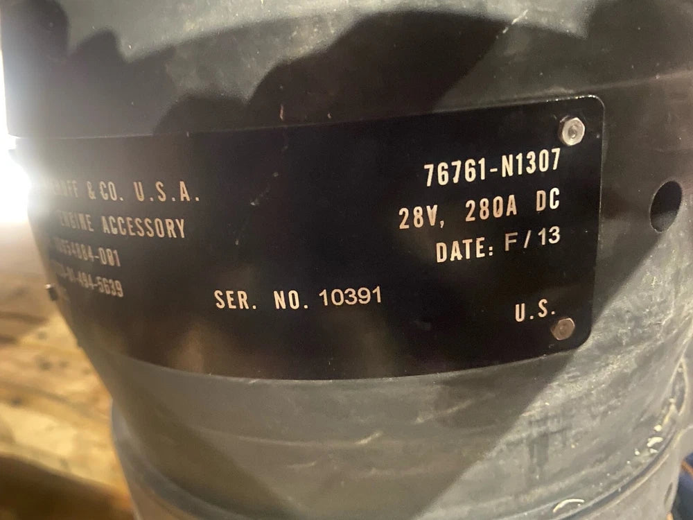 C.E. Niehoff & Co Generator, 2920-01-494-5639,76761-N1307, 28V, 280Amps