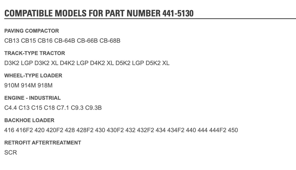 Caterpillar C4.4 Nitrogen Oxide Nox Sensor 441-5130