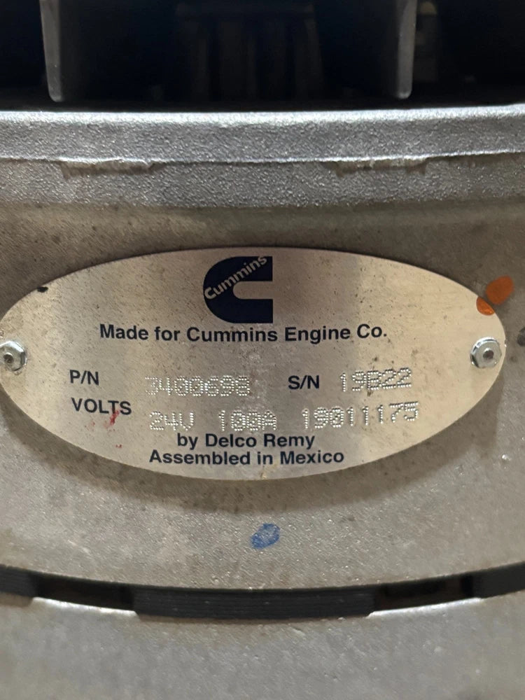 Delco Remy Alternor 3400698 24V 100AMPS 19011175