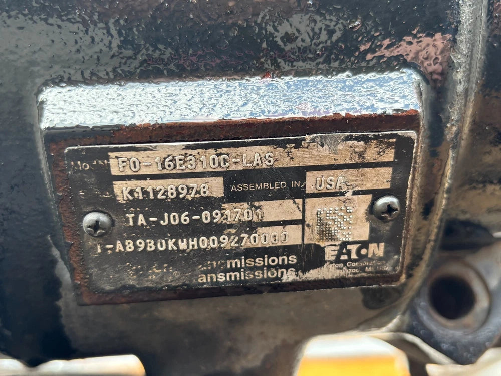 Eaton Fuller Transmission, Model: F0-16E310C-LAS, Serial # K1128978, 10 Speed