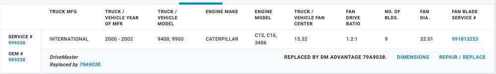 Horton Fan Clutch for Caterpillar C15 C16 3406 Engine 999038 989038 79A9038