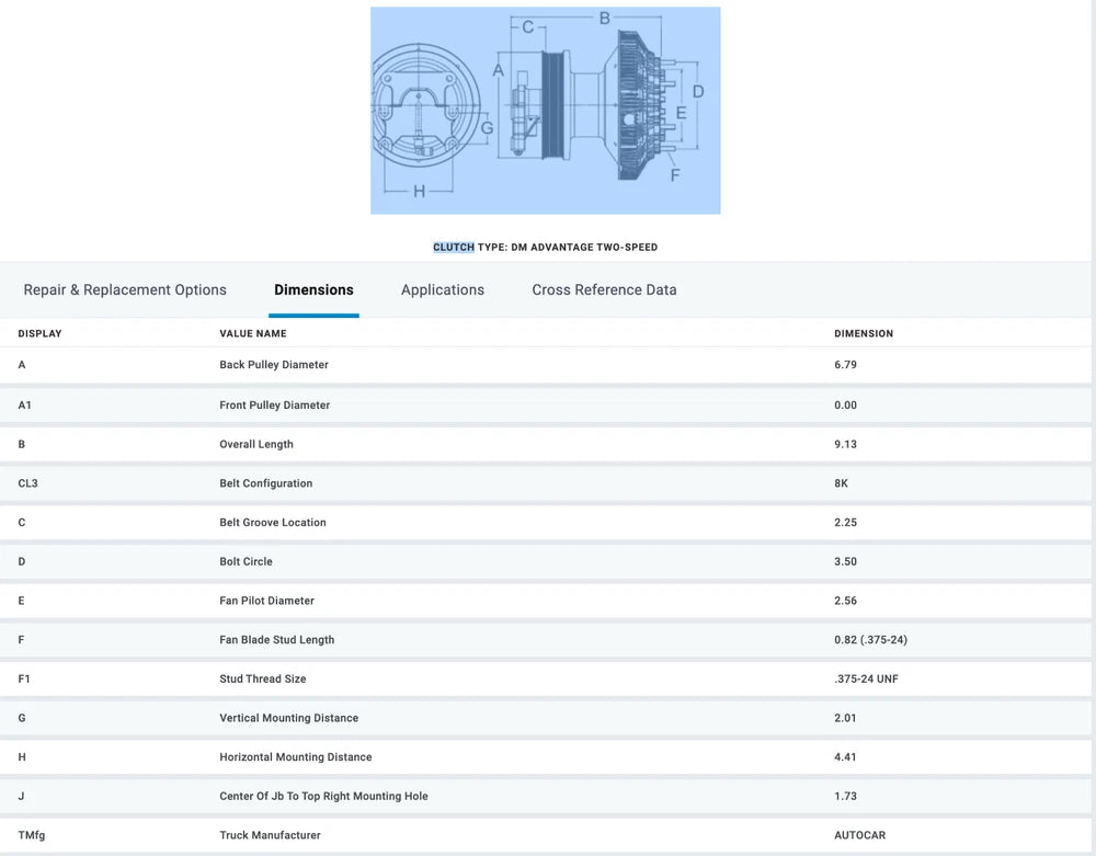 Horton Fan Clutch for Cummins ISL Engine, 79A8618-2, 988618, 79A8618, 998618