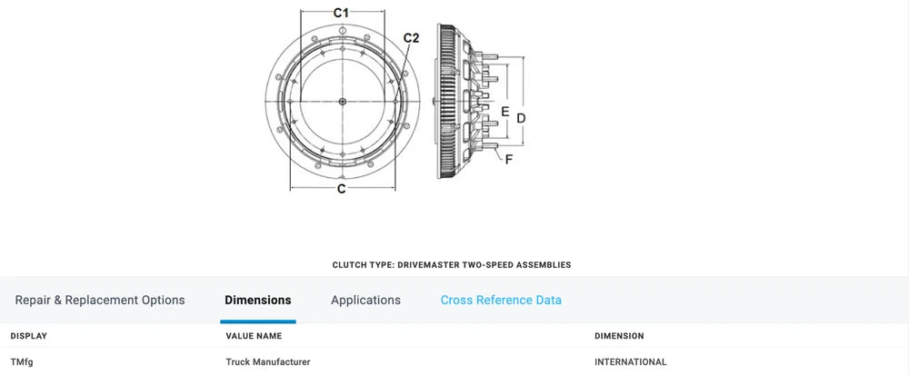 Horton OEM Fan Clutch for International Engines 994932 994922 3593720C92 2588342C91 3593720C94