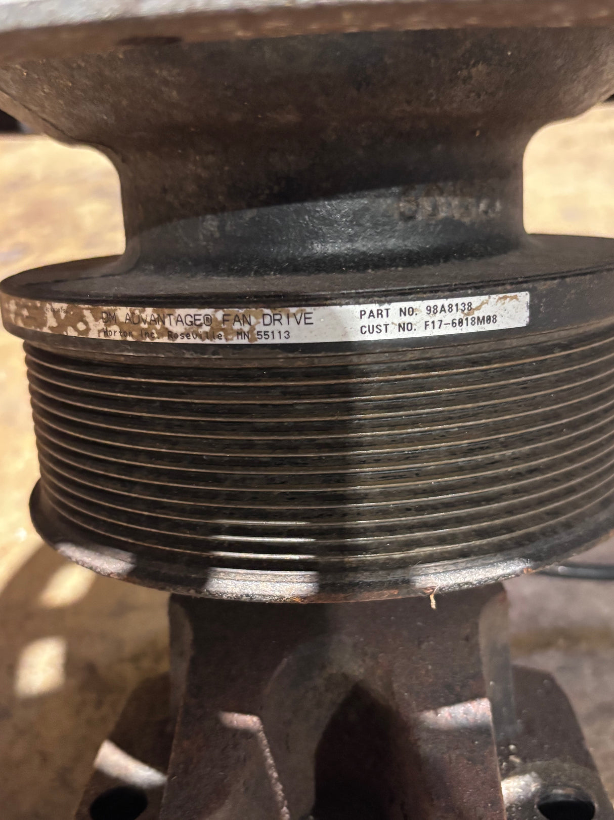 Horton Fan Clutch for Paccar MX-13 Engine 98A8138 79A8138 F17-6018M08