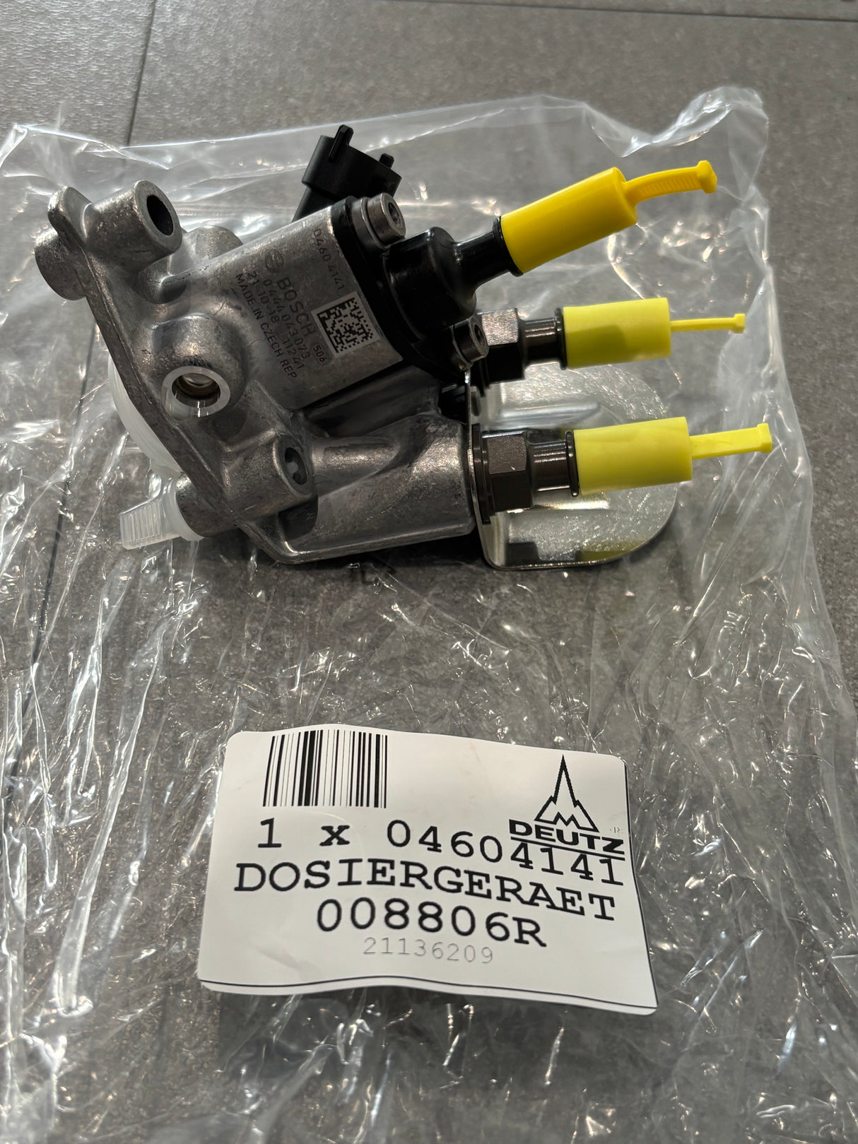 Bosch OEM Urea Injection Dosing Module for Deutz 04604141 0444043073