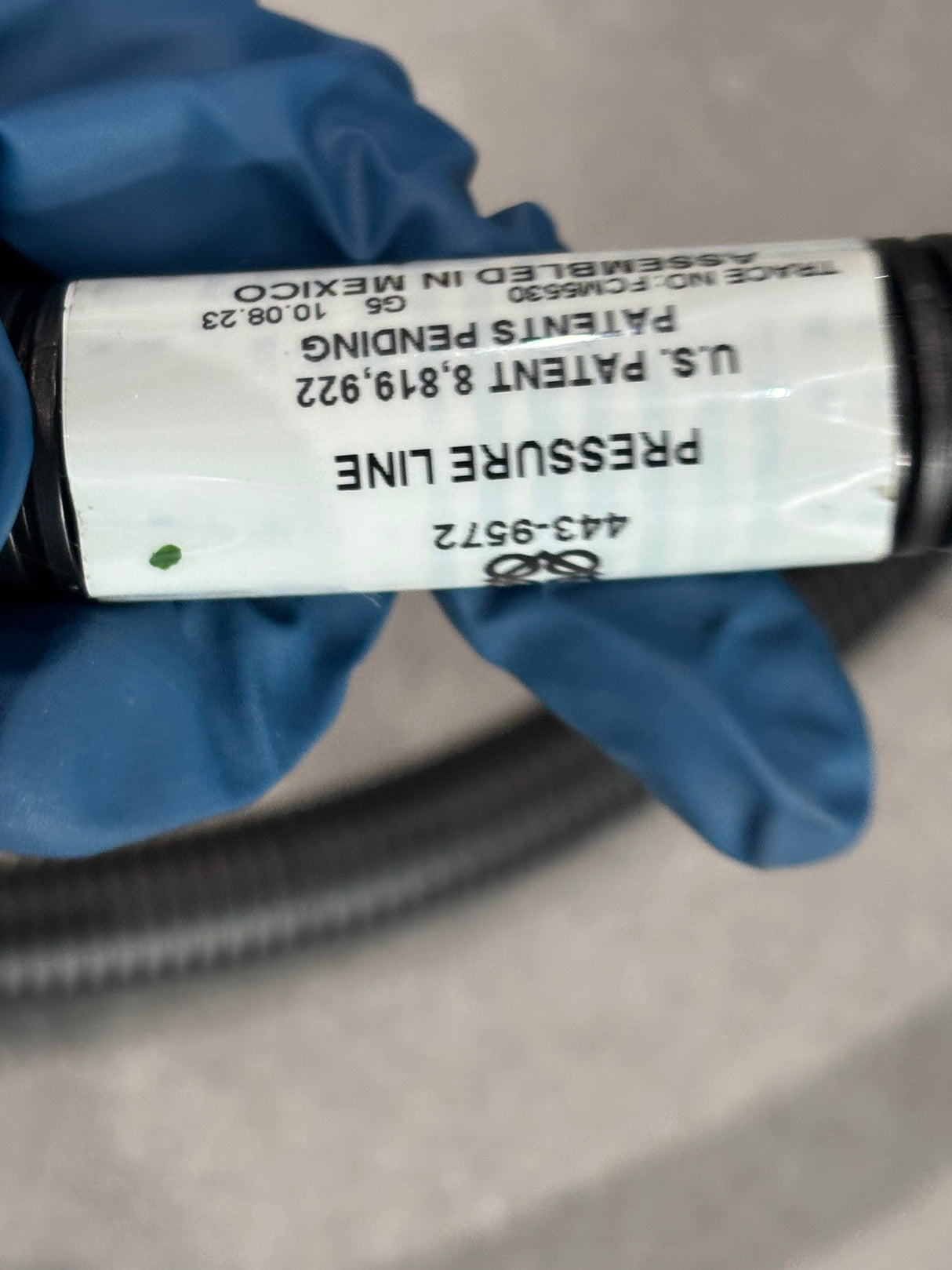 Caterpillar C4.4 OEM Pressure Line Inner Diameter Hose Assembly 443-9572