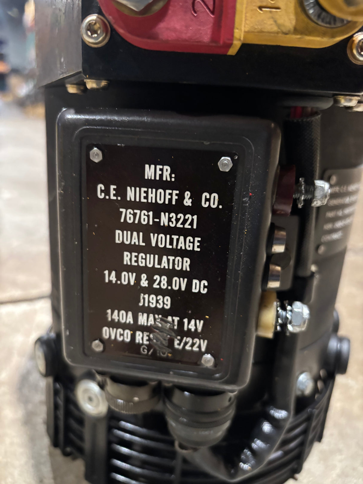 C.E. Niehoff N1224-1 Dual Voltage Alternator 260AMPS 76761-N1224-1