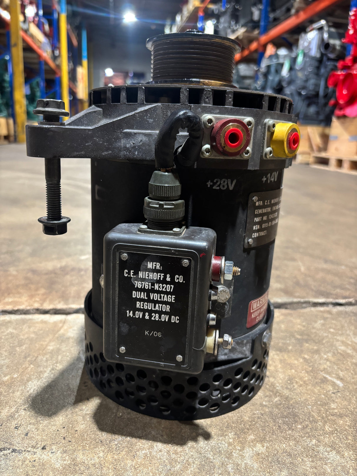 C.E. Niehoff N1511-1 Dual Voltage Alternator 100AMPS 6115-01-507-0680