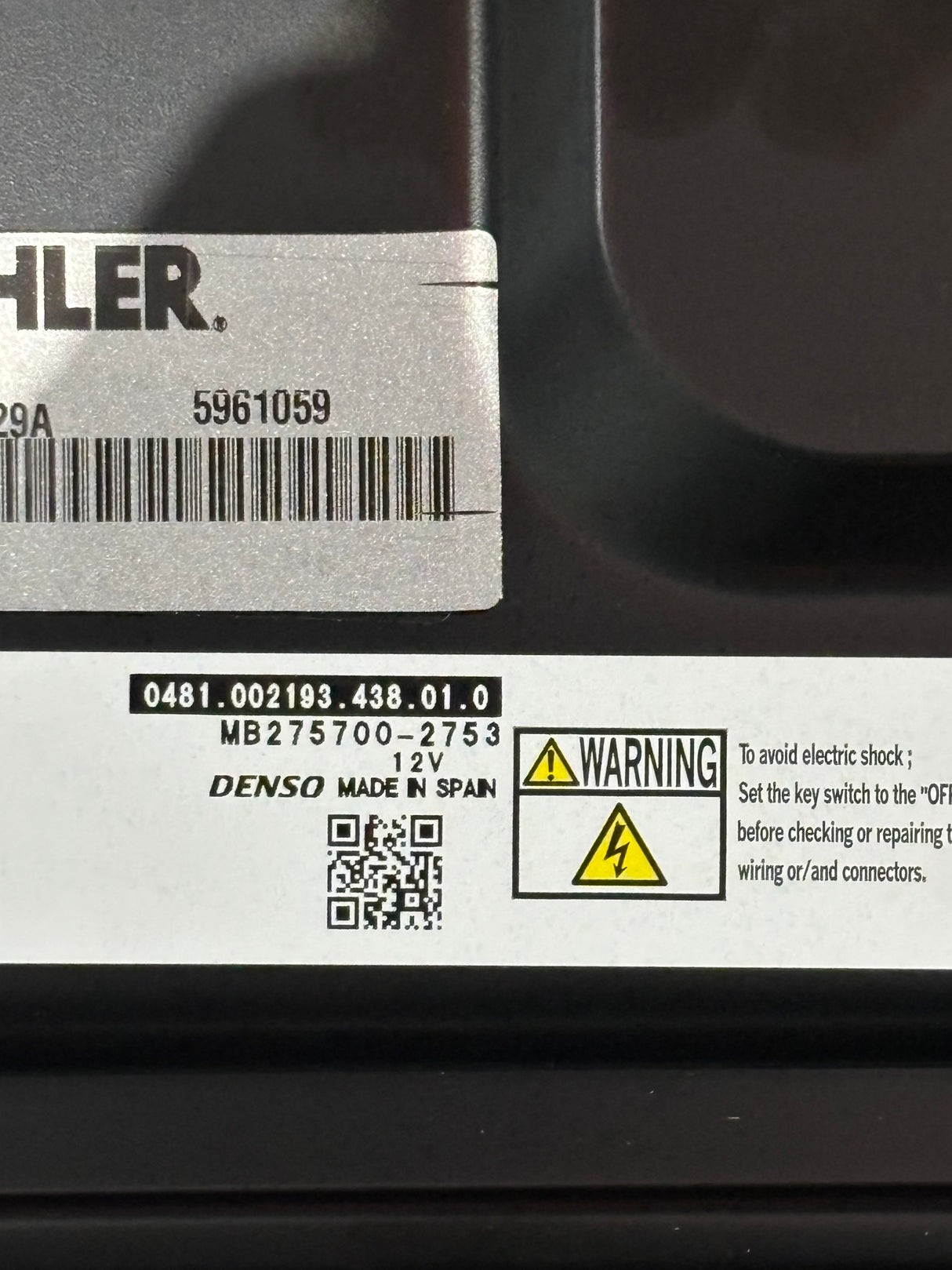 Kohler KDI2504TCR Diesel Engine Control Module ECM ECU ED0021934380
