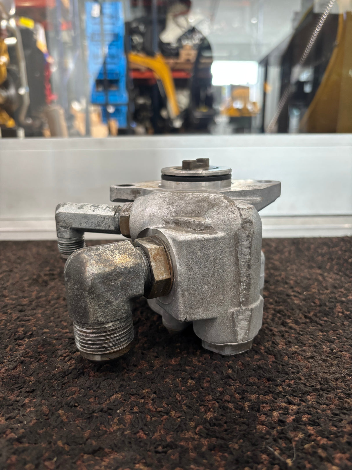 Ixetic Power Steering Pump off International Maxxforce 13 Engine 3623641C94