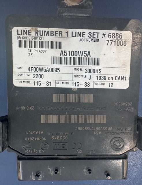 Allison A51 OEM 3000HS Transmission TCM ATA5105 29545536 A5100W5A