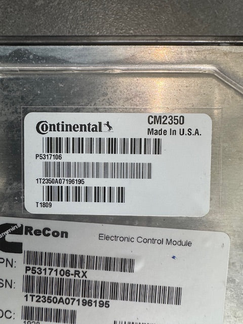 Cummins ISL9 OEM Engine Control Module ECM ECU 5317106 5317107 CM2350