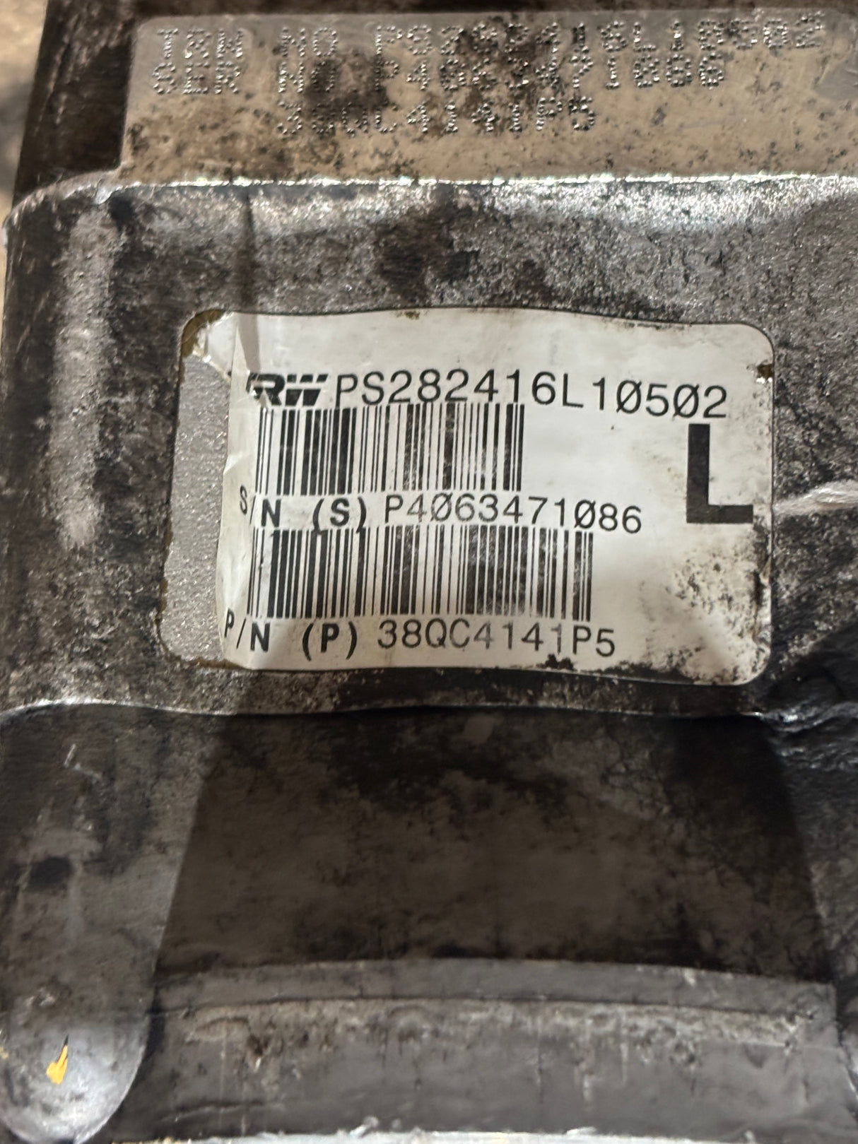 TRW OEM Power Steering Pump off Mack Engine 38QC4141P5 PS282416L10502