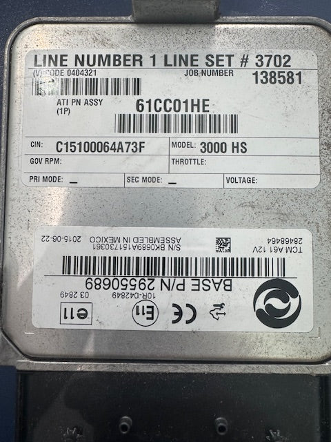 Allison OEM A61 Transmission TCM 29550689 28468464 10R-042849