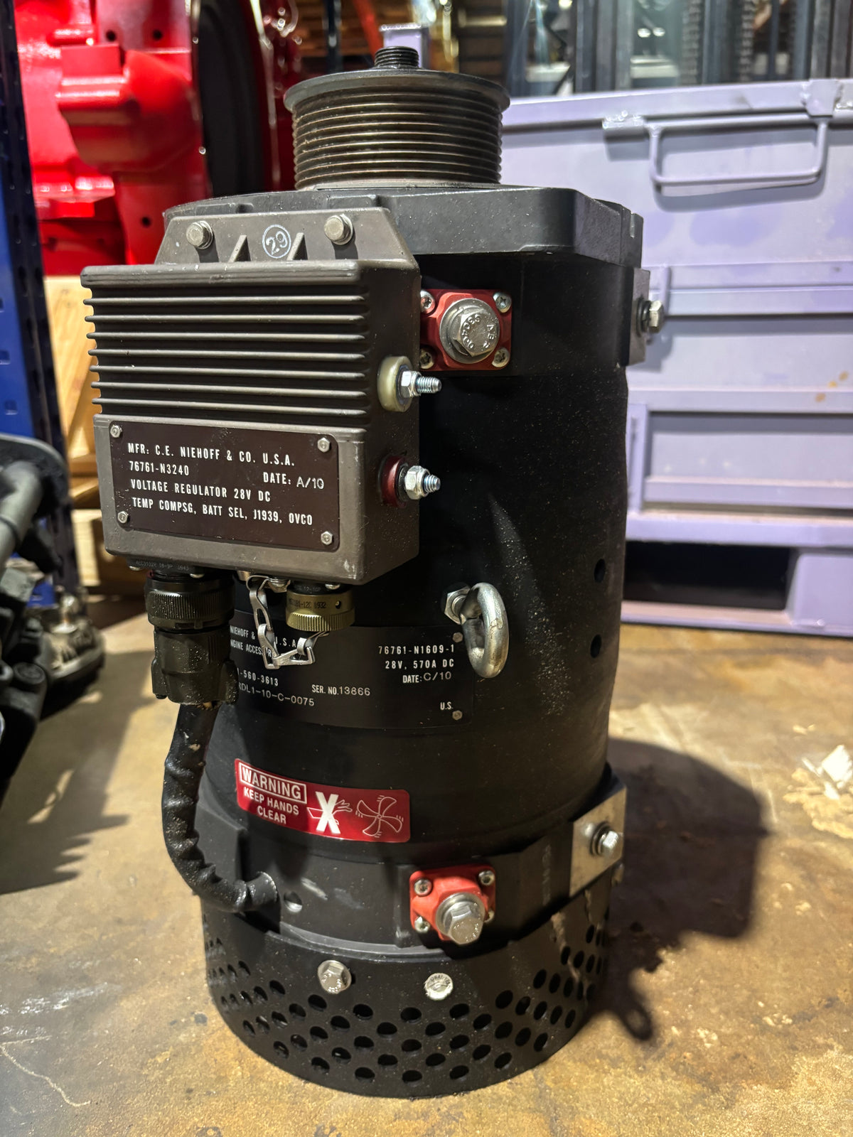 C.E. Niehoff N1609-1 Alternator Generator 2920-01-560-3613 76761-N1609-1