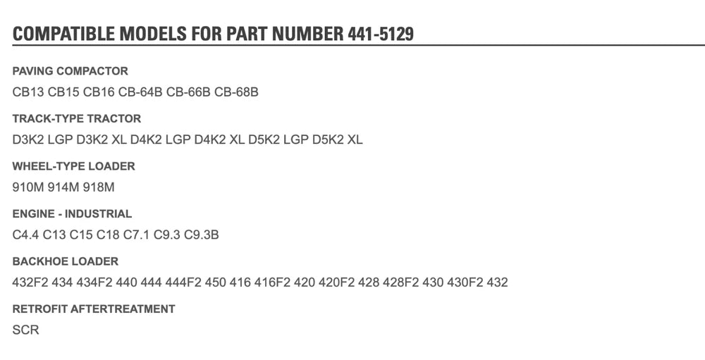 NEW Caterpillar C4.4 Acert Nitrogen Oxide Nox Sensor 441-5129, A2C9269230010