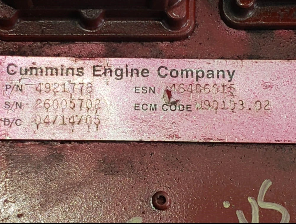 2005 Cummins OEM ISC Engine Control Module ECM ECU 4921776 4921797 CM850