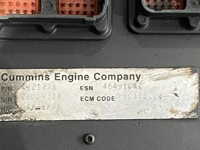 2005 Cummins OEM ISL Engine Computer Module ECM ECU 4921797 4921776 CM850