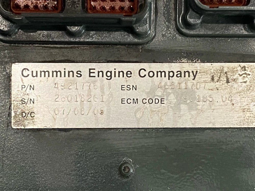 2005 Cummins OEM ISL Engine Control Module ECM ECU 4921776 4921797 CM850