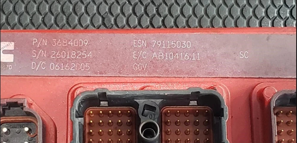 2005 Cummins OEM ISX Engine Control Module ECM ECU 3684009 3684008 3682729