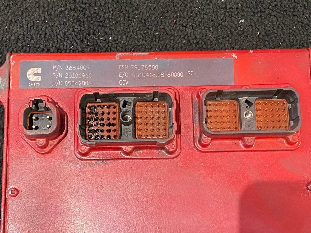 OEM 2005 Cummins ISX Engine Control Module, ECM, ECU, 3684009, 3684008, 3683289