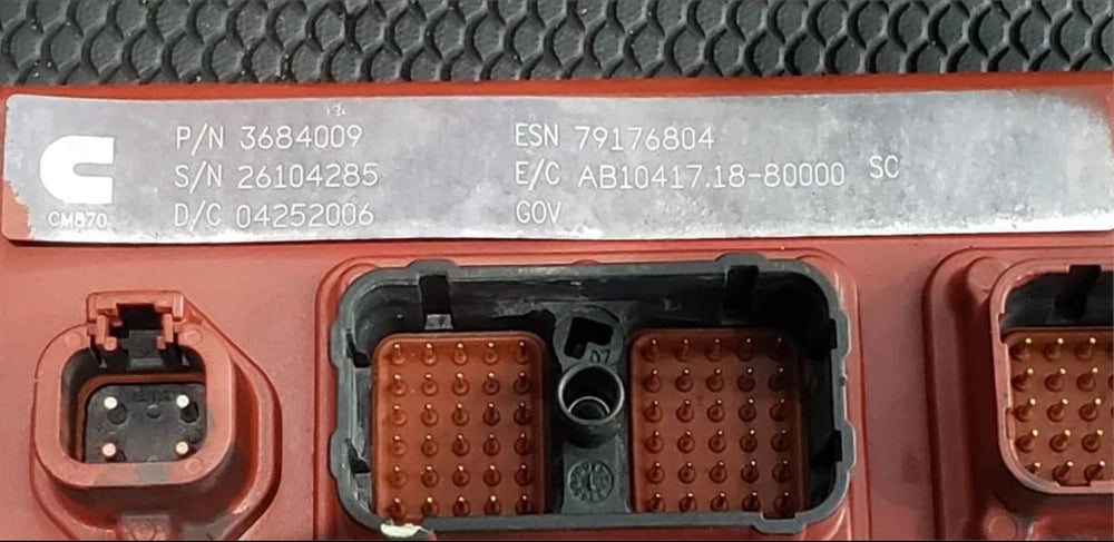 2006 Cummins OEM ISX Engine Control Module ECM ECU 3684009 3684008 CM870