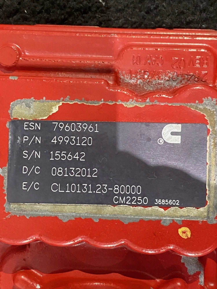 2012 Cummins OEM ISX15 Engine Control Module ECU ECU 4993120 4993121 CM2250