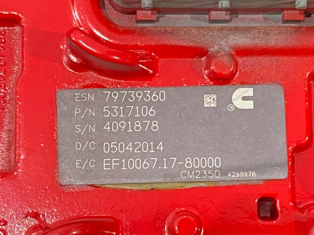 2014 Cummins OEM ISX15 Engine Control Module ECM ECU 5317106 5317107 CM2350