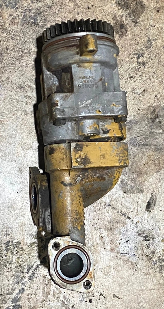 OEM Caterpillar 3176, C10, C12 Engine Oil Pump with Elbow 9Y8073, 122-0760