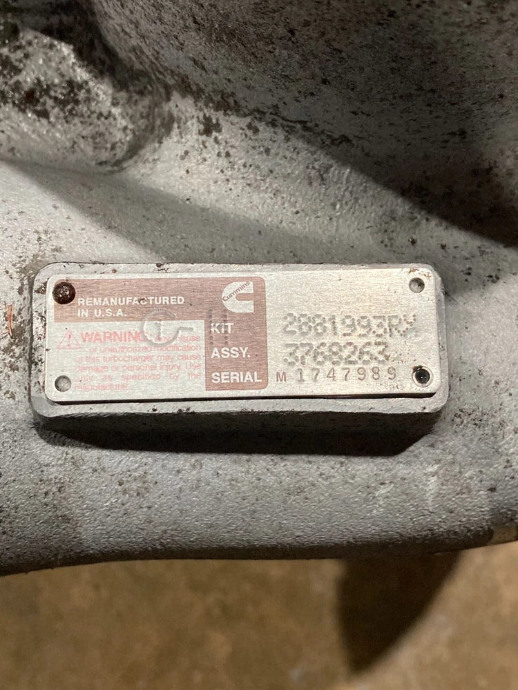 OEM Cummins ISX Engine Holset HE551V Turbocharger 3768263 5352714 3768267