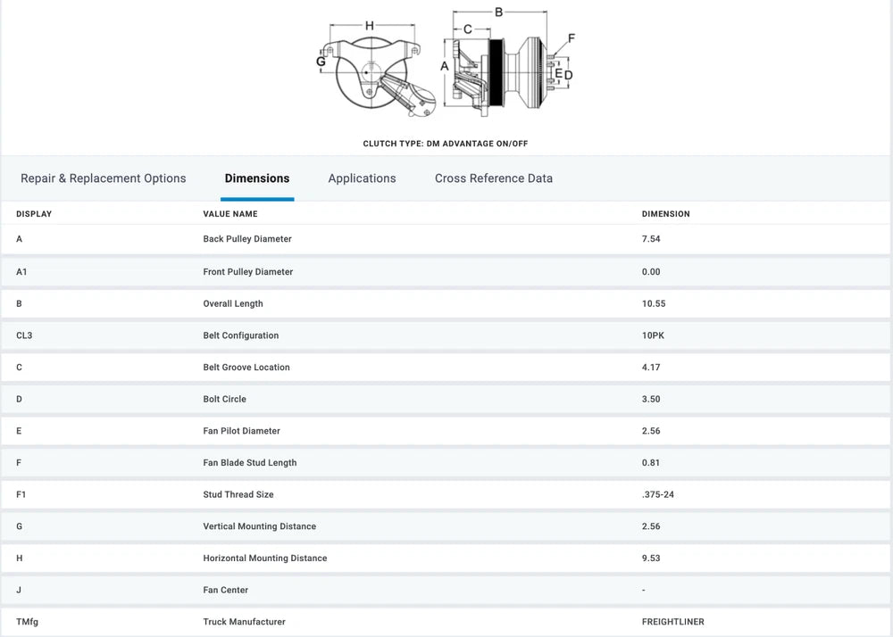 OEM Horton Fan Clutch for Detroit Series 60 Engine 79A9223 989223 98A9223 799223 999223