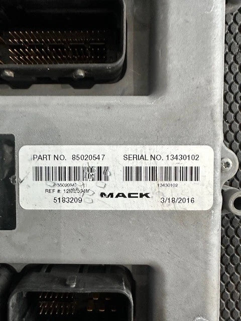 OEM Mack AC Diesel Engine Control Module, ECM, ECU, 12MS534M, 85020547