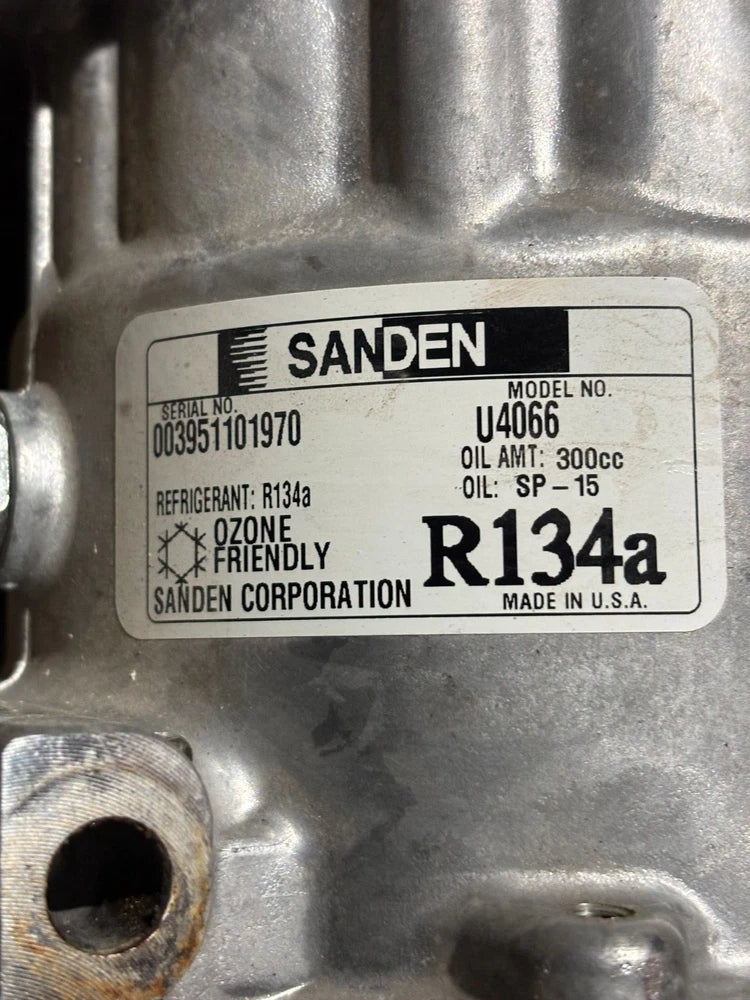 OEM Sanden U4066 A/C Compressor 24V 4130-01-573-4727 8 Grooves