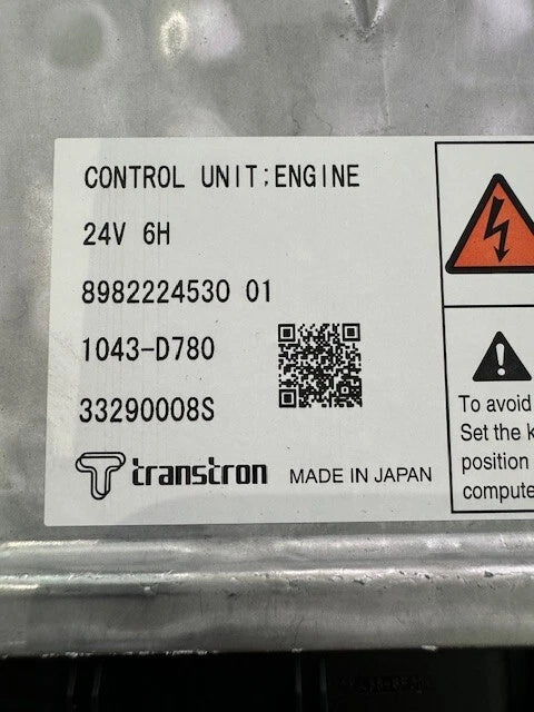 OEM Transtron ECM for Isuzu 6HK1 Engine 8981260681, 8982224530, 1043-D780, 24V