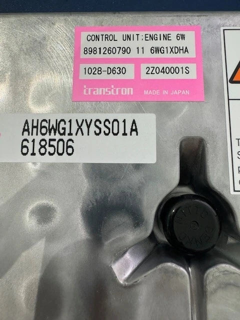 OEM Transtron ECM for Isuzu 6WG1 Engine 8981260790 1028-D630 2Z040001S