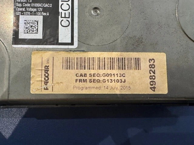 Paccar VDO CECU3 Control Module A2C53335934 12V 9340007274