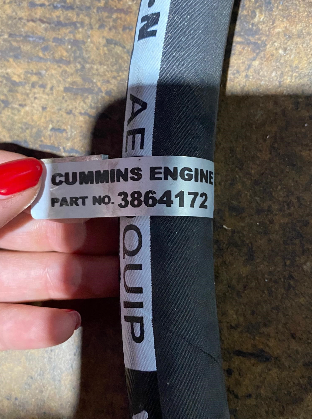 Cummins OEM Flexible Hydraulic Hose 3864172