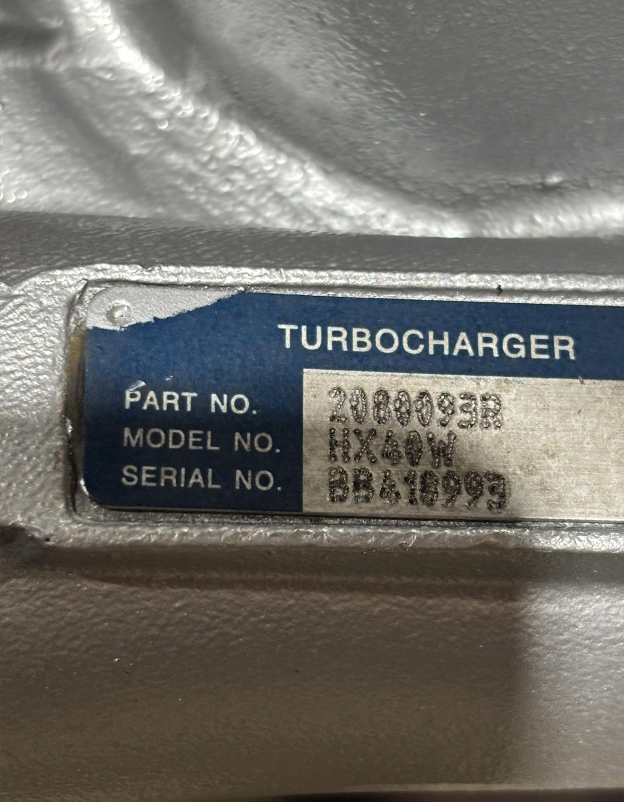 Holset HX40W Turbo for Cummins 8.3L Diesel Engine 2080093R