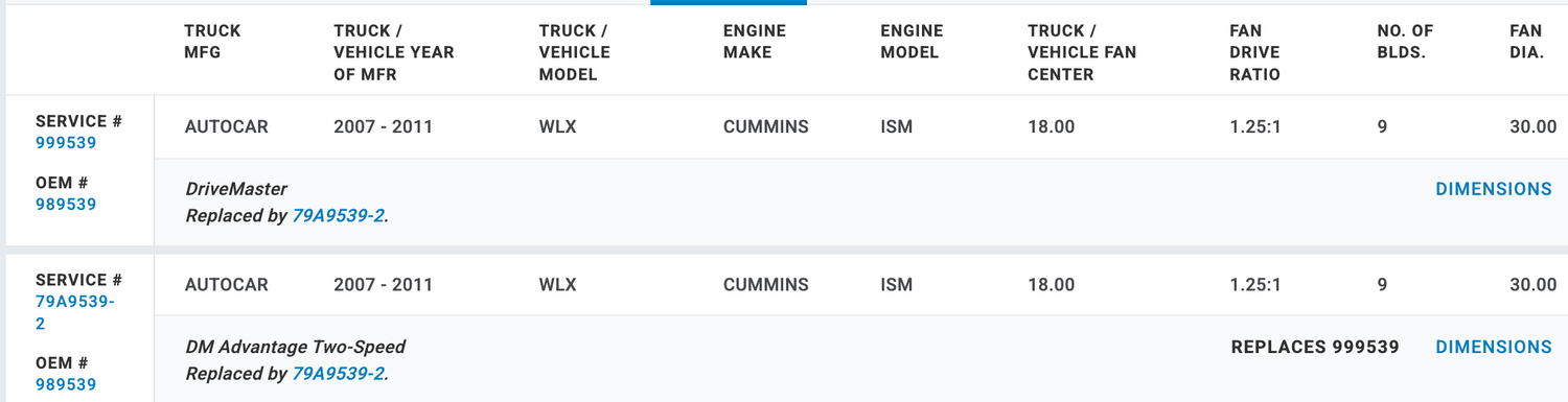 Horton OEM Fan Clutch for Cummins ISM Engine 79A9539-2 999539 989539