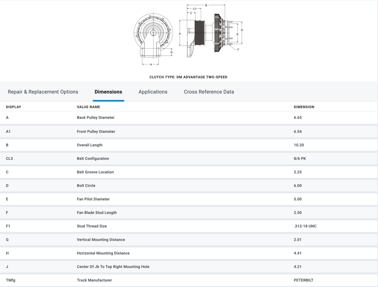 Horton OEM Fan Clutch for Cummins ISL9 Paccar PX9 Engine 79A9764 98A9764