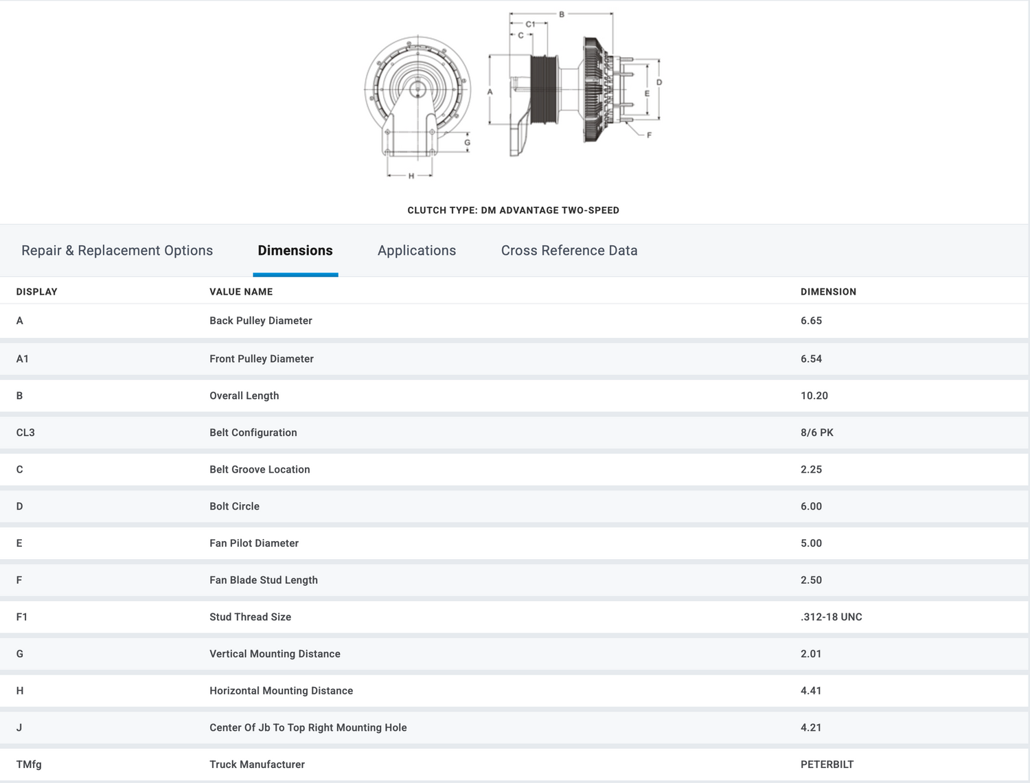 Horton OEM Fan Clutch for Cummins ISL9 Paccar PX9 Engine 79A9764 98A9764