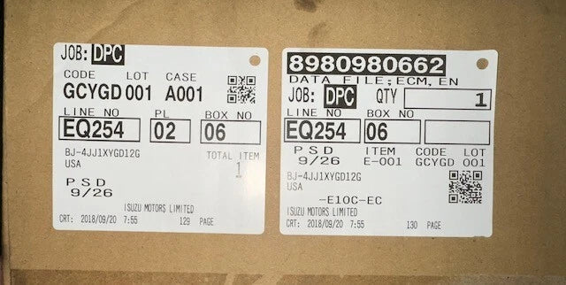 Transtron Control Module, ECM for Isuzu 4JJ1 Engine 8980980662, 8982027832